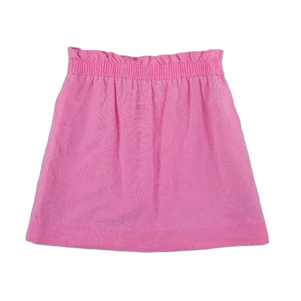 J.Crew Skirt Womens Size 10 Pink Linen Cotton Paperbag Waist Pockets Preppy